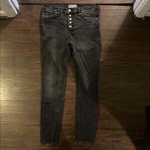 Free People Black Skinny Jeans